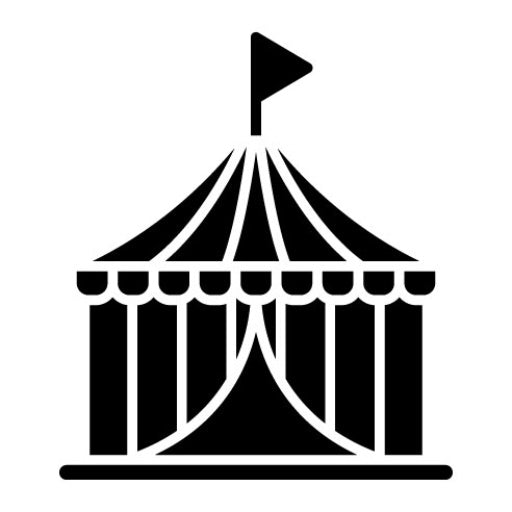 Circus Glyph Icon | Theme Park