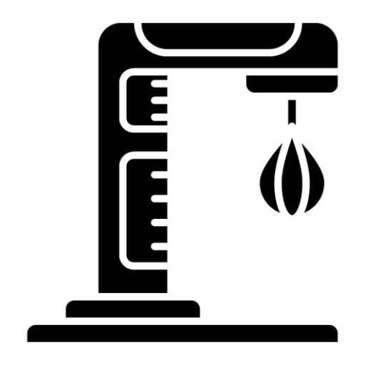 Boxing Machine Glyph Icon | Theme Park