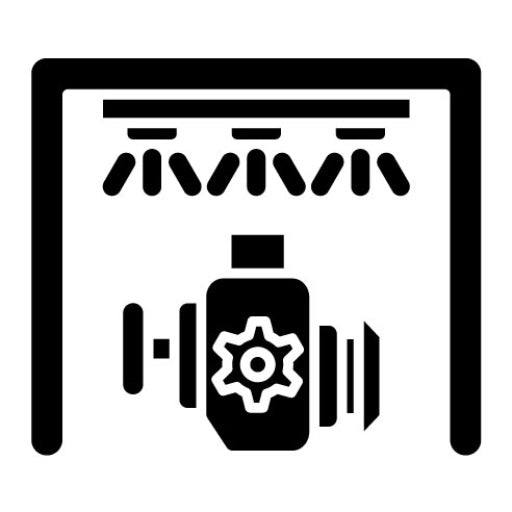 Engine Wash Glyph Icon