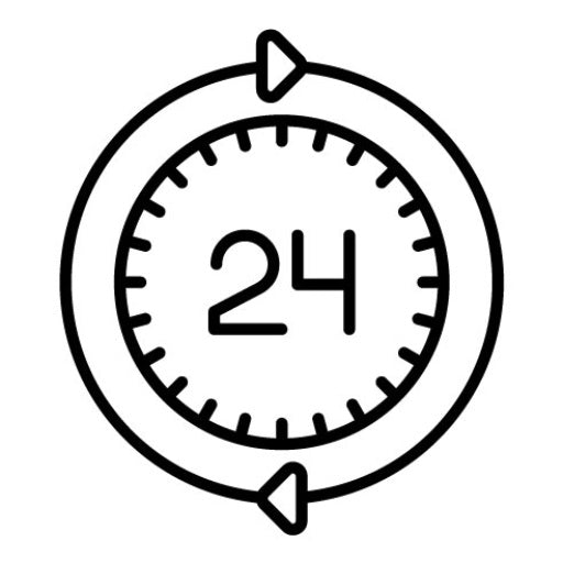 24 Hours Service Icon