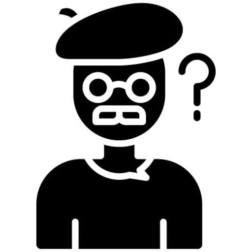 Artistic Thinking Glyph Icon