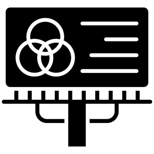 Billboard Design Glyph Icon