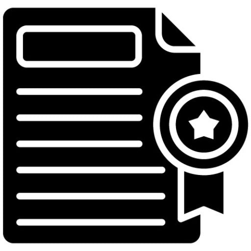 Certificate Glyph Icon | Design