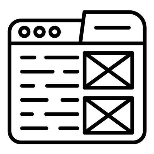 Wireframe Sketching Icon