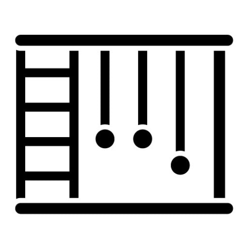 All in One Wall Gym Glyph Icon