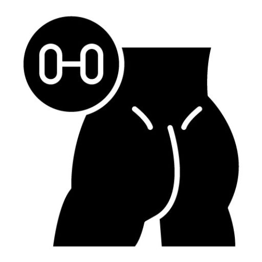 Brazilian Booty Workout Glyph Icon