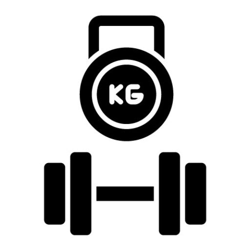 Weights Set Glyph Icon