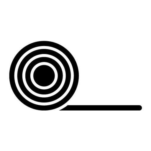 Yoga Mat Glyph Icon | Fitness at Home