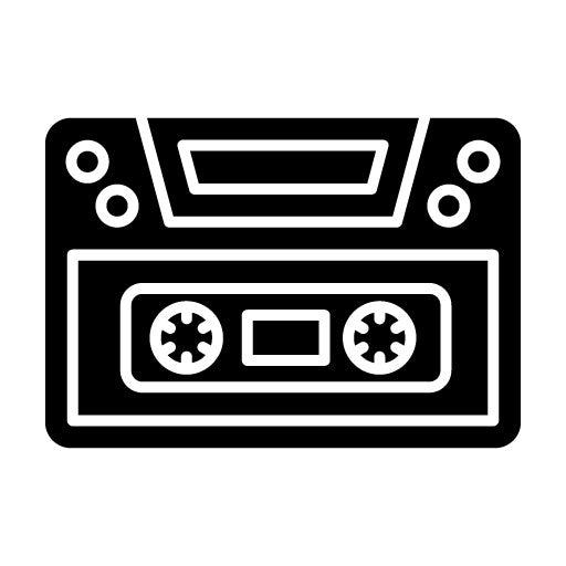 Cassette Glyph Icon