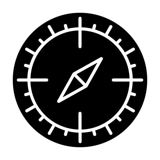 Compass Glyph Icon | Communication and Media