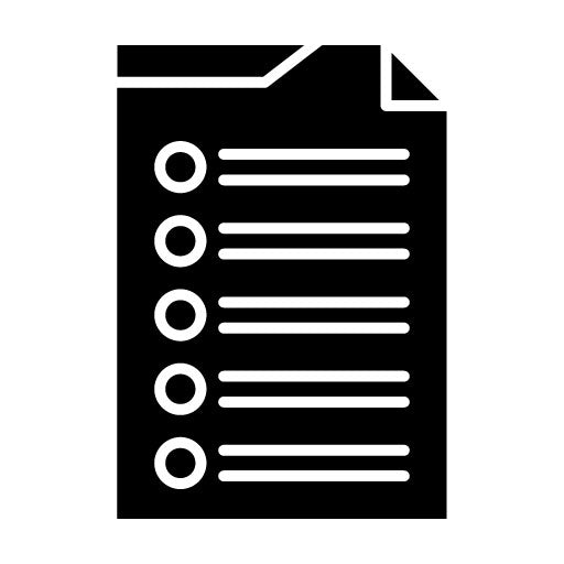 Document Glyph Icon | Communication and Media