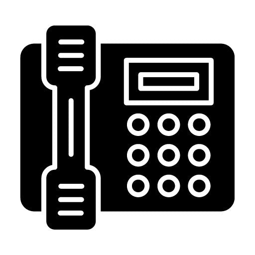 Fax Glyph Icon