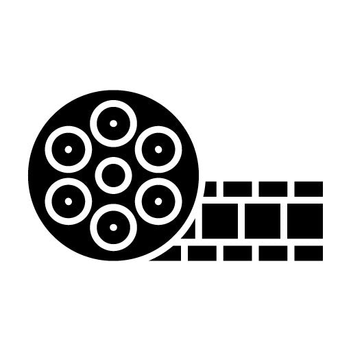 Film Reel Glyph Icon | Communication and Media