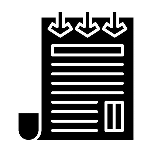 Newspaper Glyph Icon