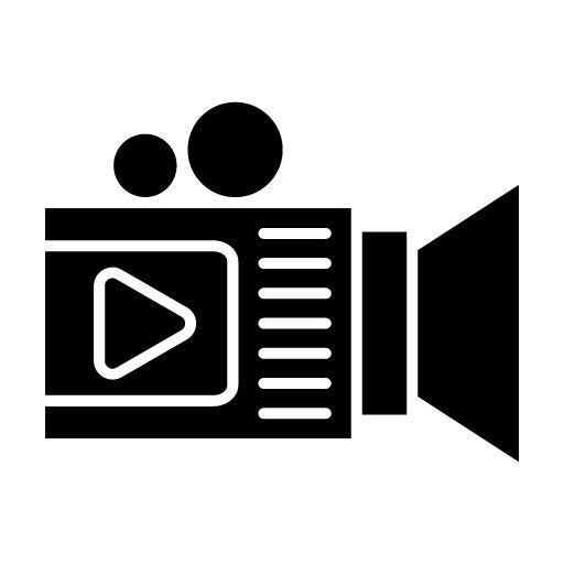 Video Recorder Glyph Icon