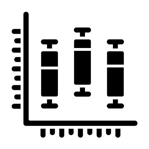 Box Plot Glyph Icon