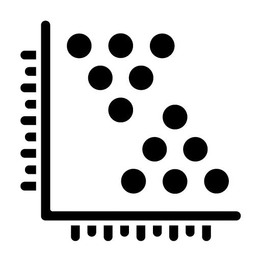 Cluster Analysis Glyph Icon | Data Analytics