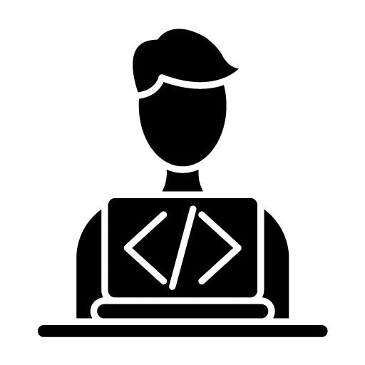 Software Developer Glyph Icon | Data Analytics