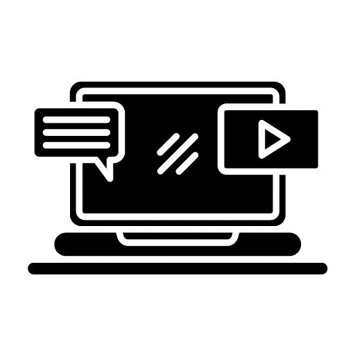 Unstructured Data Glyph Icon
