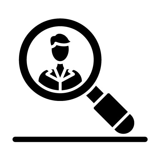 User Analysis Glyph Icon
