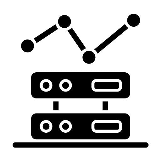 Variability Glyph Icon | Data Analytics