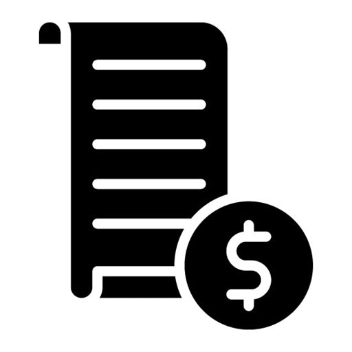Bills Glyph Icon | Web Store