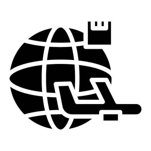 Global Shipping Glyph Icon | Web Store