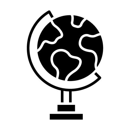 Globe Stand Glyph Icon