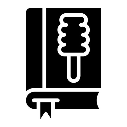 Book Cleaner Glyph Icon