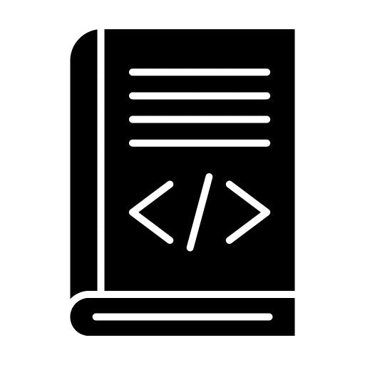 Coding Book Glyph Icon