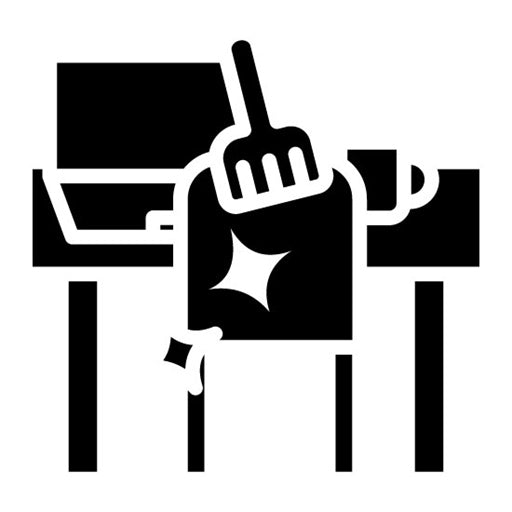 Office Cleaning Glyph Icon