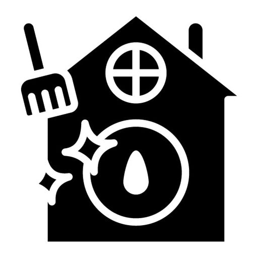 Water Damage Cleaning Glyph Icon