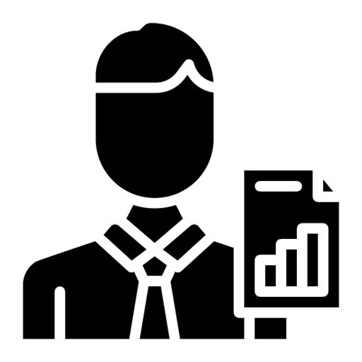 Analytics Glyph Icon | Crowdfunding