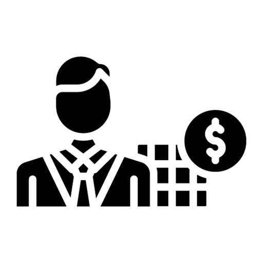Broker Dealer Glyph Icon