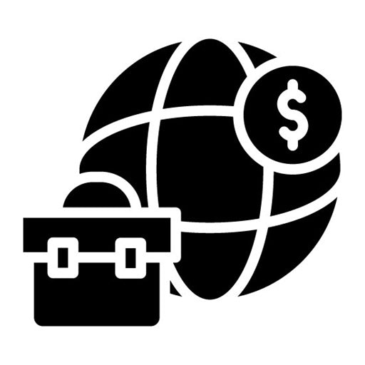 Global Business Glyph Icon