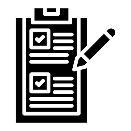 Survey Glyph Icon