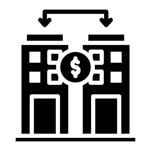 Venture Exchange Glyph Icon