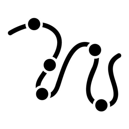 Bending Picture Transparent Text Glyph Icon