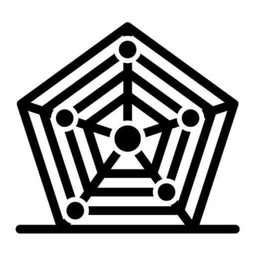 Filled Radar Glyph Icon