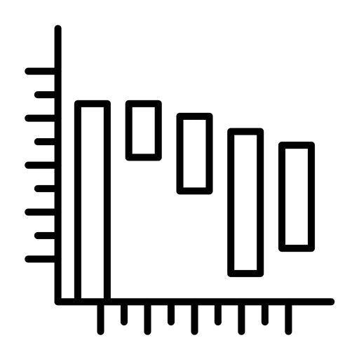 Waterfall Graph Icon