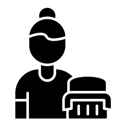 Goalie Female Glyph Icon