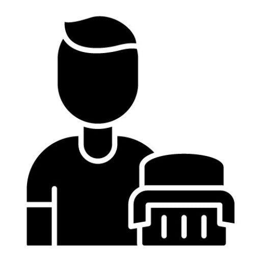 Goalie Male Glyph Icon