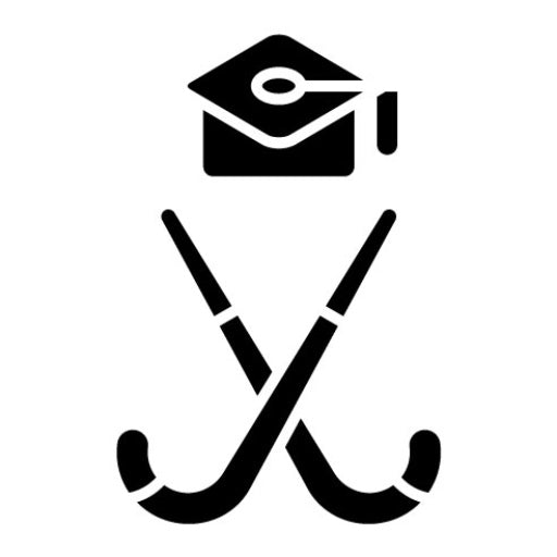Hockey Academy Glyph Icon