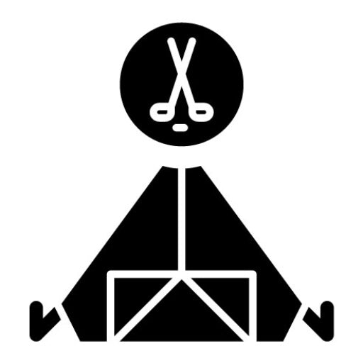 Hockey Camp Glyph Icon
