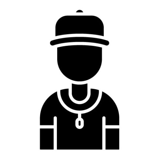 Hockey Coach Glyph Icon