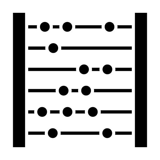 Abacus Glyph Icon