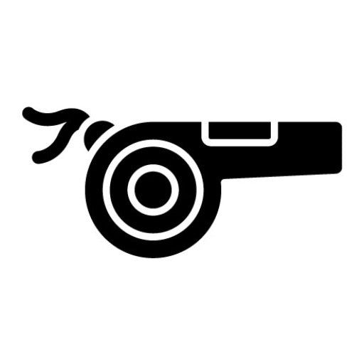Whistle Glyph Icon | Hockey