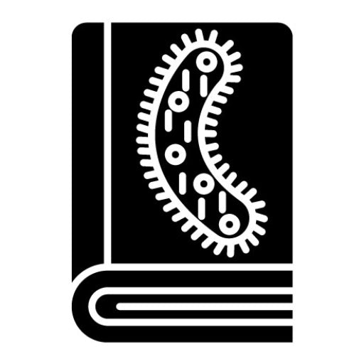 Biology Glyph Icon | Online Education