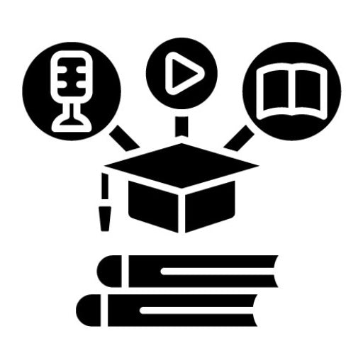 Blended Learning Glyph Icon