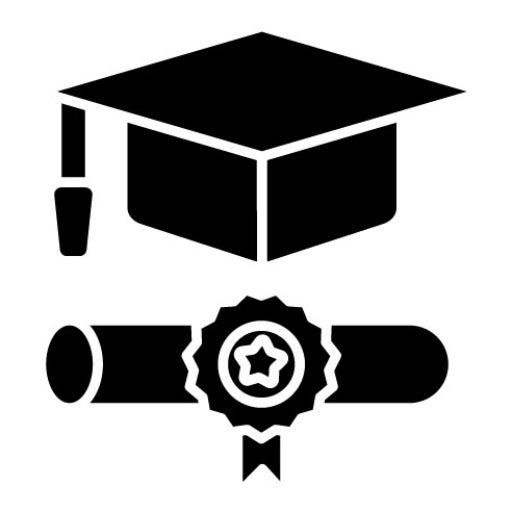 Degree Glyph Icon | Online Education